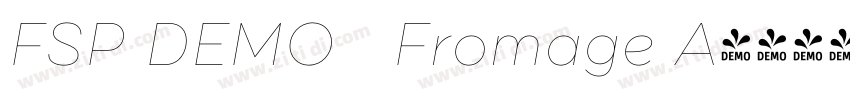 FSP DEMO   Fromage A字体转换